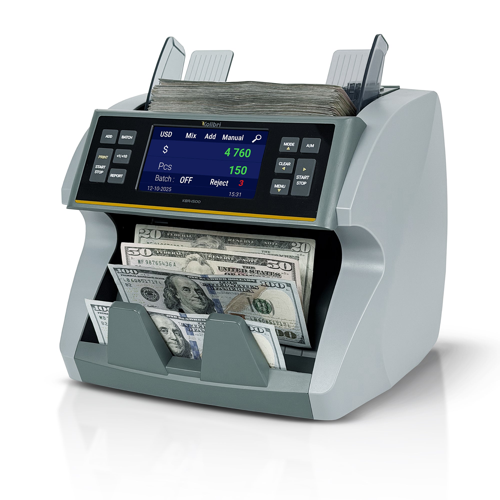 Kolibri KBR-1500 V2 Mixed Bill Counter