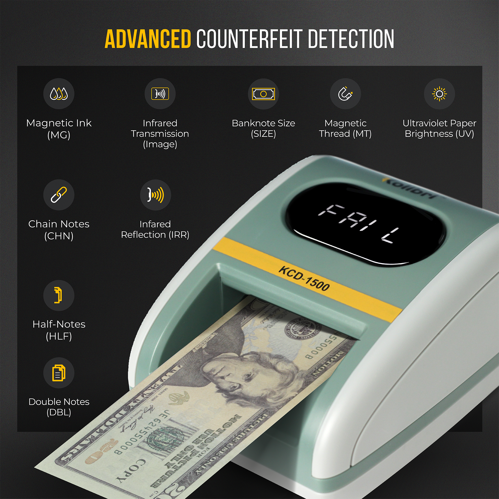 Kolibri KCD-1500 Counterfeit Detector