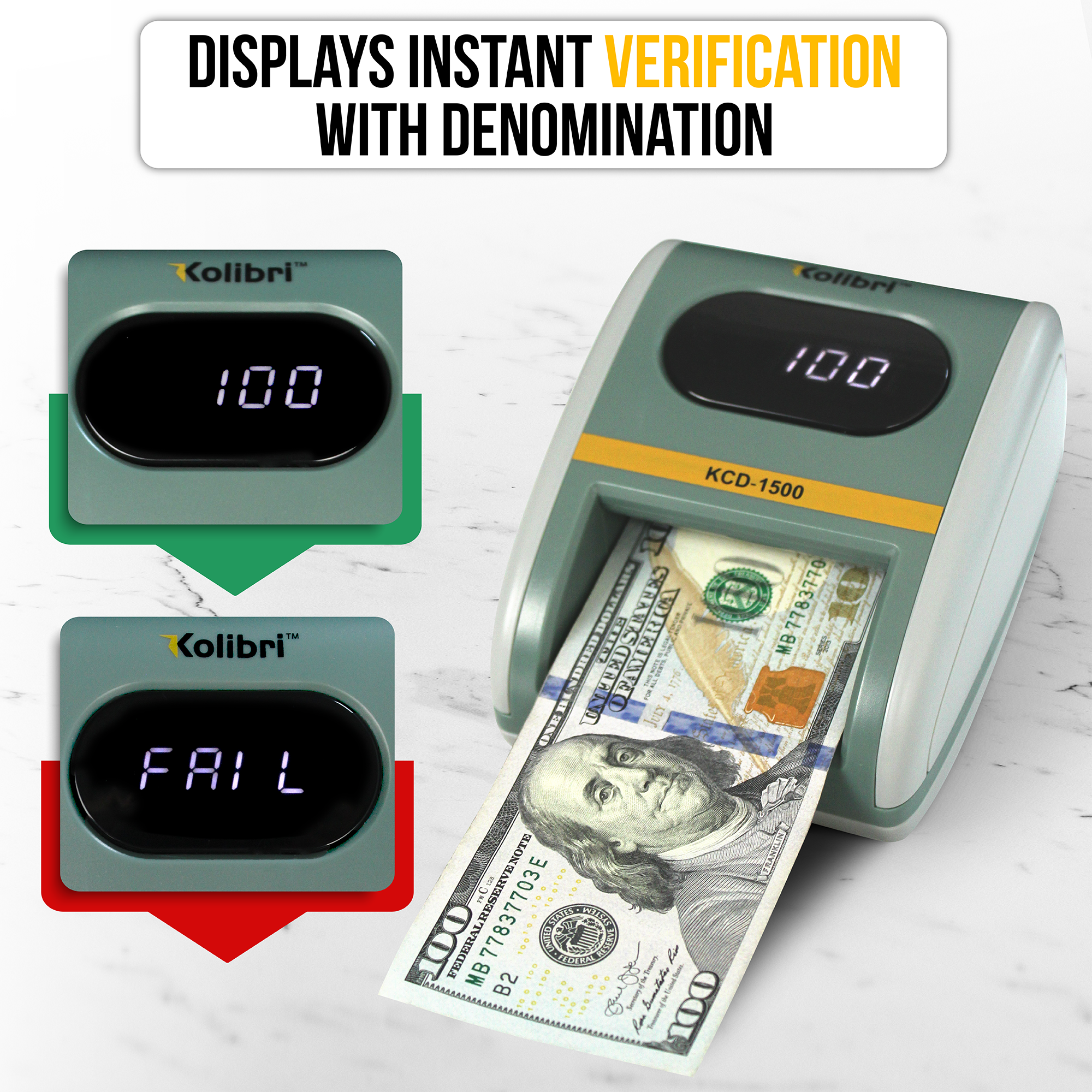 Kolibri KCD-1500 Counterfeit Detector