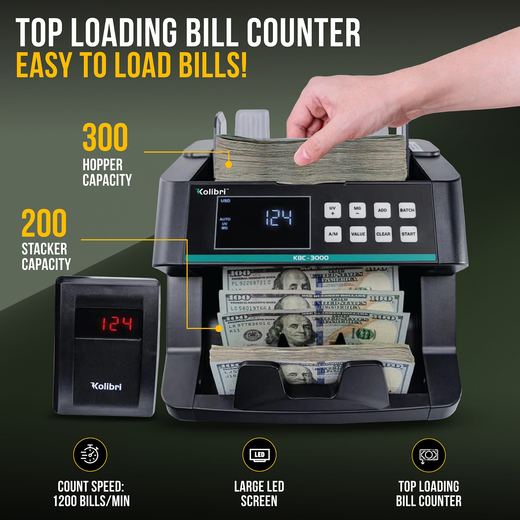Kolibri KBC-3000 Money Counter