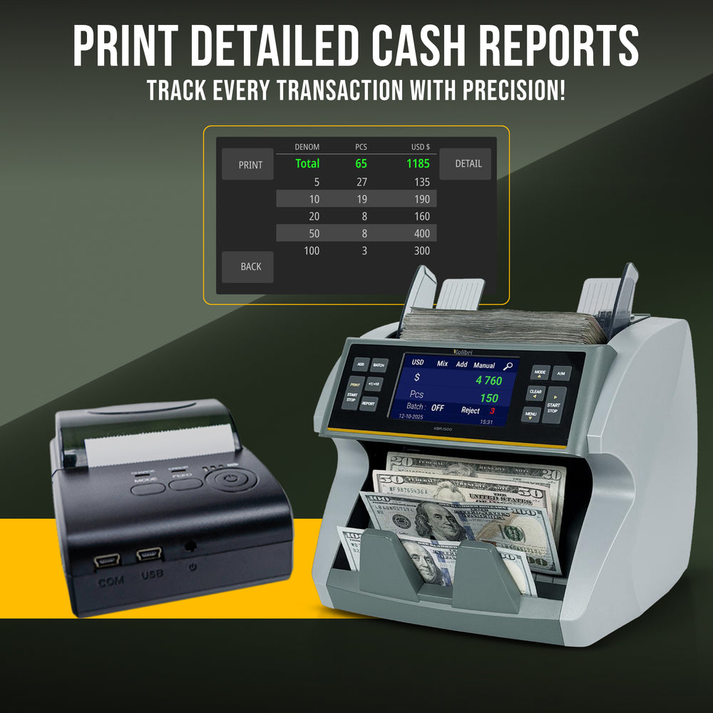 Kolibri KTP-1000 Cash Printer - Cash Register with Receipt Printer