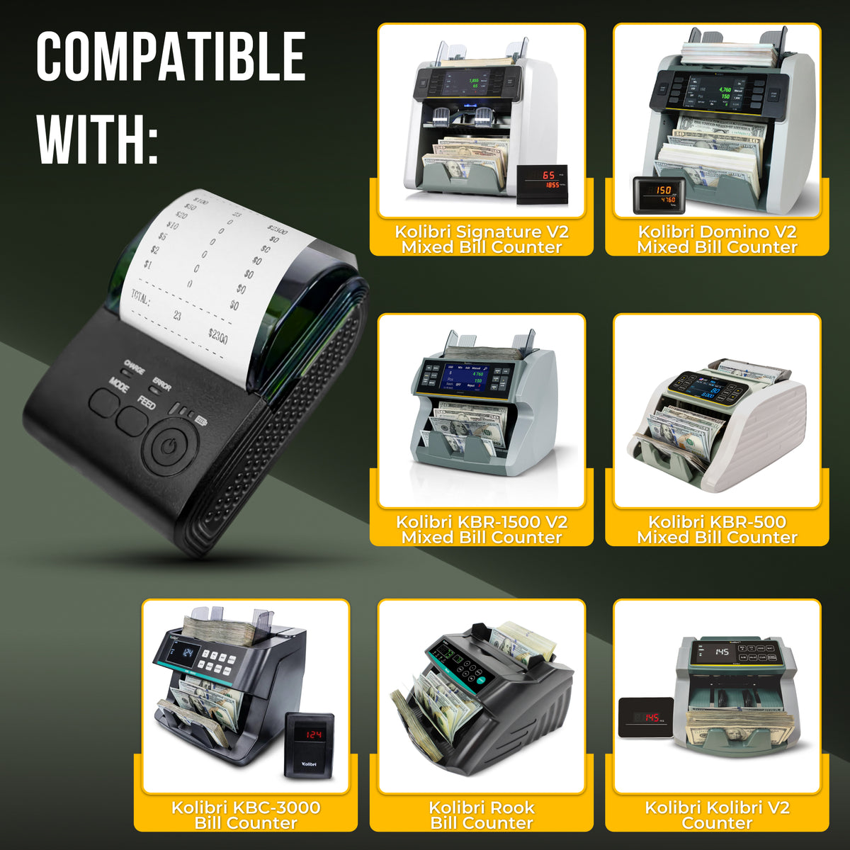 Kolibri KTP-1000 Cash Printer - Cash Register with Receipt Printer