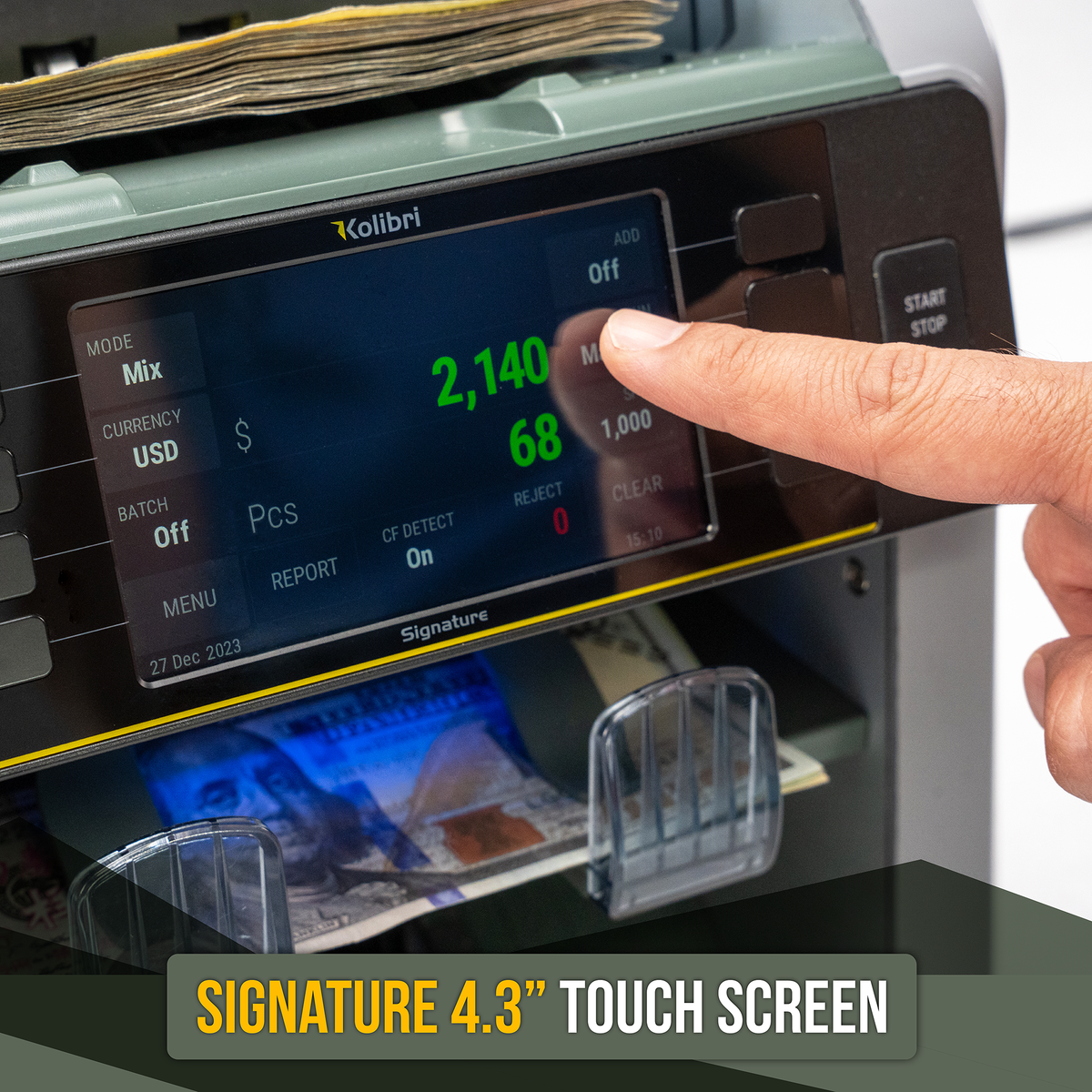 Kolibri Signature V2 Mixed Bill Counter - Mixed Denomination Bill ...