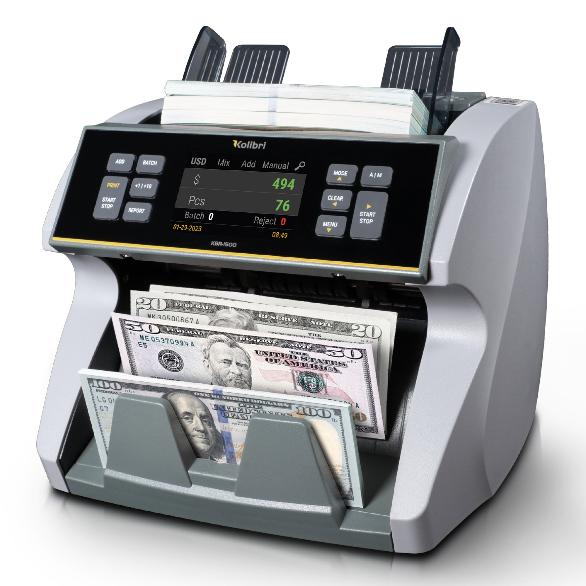 Kolibri KBR-1500 V2 Mixed Bill Counter